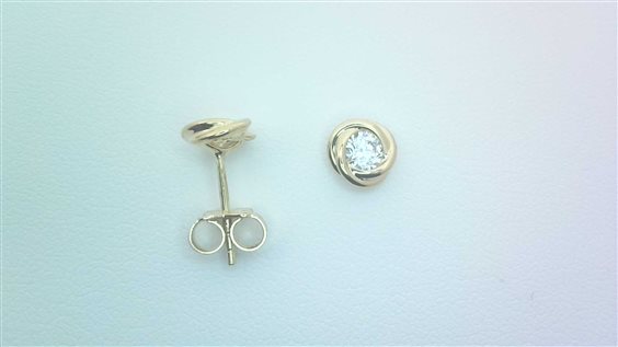 Ohrringe Sommer Dame in Gelbgold Cubic Zirconia P.L. NODO ZIRC PI $/Z 1.80 G - P.L. NODO ZIRC PI $/Z 1.80 G